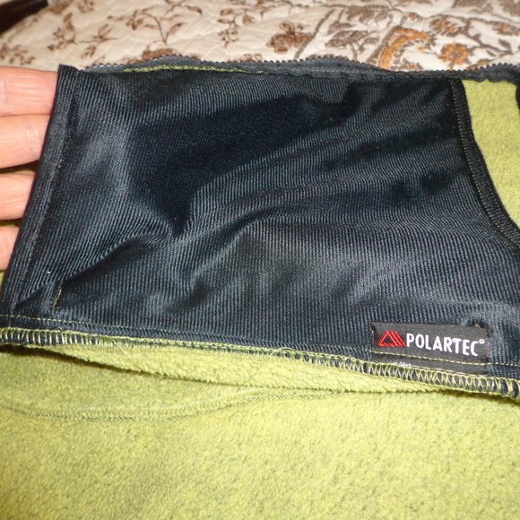 REI Fleece Jacket S 2-Tone Green Mock Collar Zip Closure - Picture 8 of 14